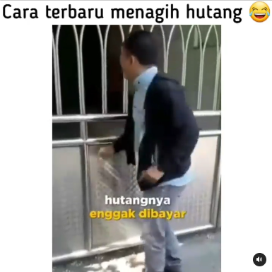 debt collector kreatif tagih utang sambil ngerap