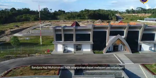 Bandara Haji Muhammad Sidik Rp380 M Diresmikan, Target Tampung 50.000 Penumpang