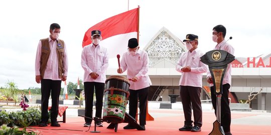 Wapres Ma'ruf Amin Resmikan Bandara Haji Muhammad Sidik