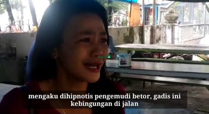 mengaku dihipnotis sopir bentor wanita ini menangis kehilangan cincin dan hp