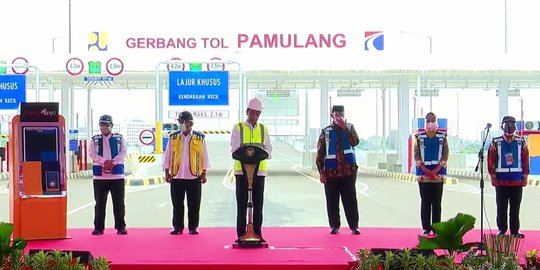 Resmikan Tol Serpong-Cinere dan Kunciran-Cengkareng, Jokowi Harap Bisa Urai Kemacetan