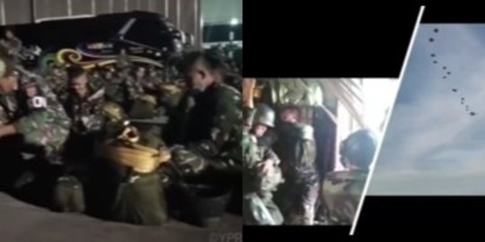 Momen Pasukan Yonif Tengkorak Menyerbu dari Langit, Butuh Nyali Besar