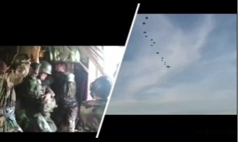 momen pasukan yonif tengkorak menyerbu dari langit butuh nyali besar