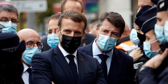Macron Perintahkan Lockdown di Seluruh Prancis, Sekolah Ditutup