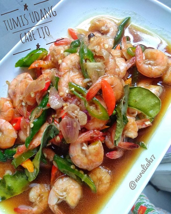 resep tumis udang