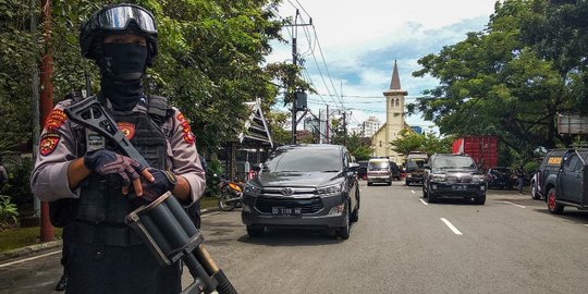 32 Terduga Teroris Ditangkap Buntut Bom Bunuh Diri di Makassar