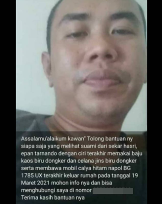 hilang hingga dicari istri ternyata ada di rumah wanita simpanan