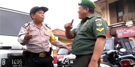 Anggota TNI-Polri Ribut Omongan Hingga Muka Dilempar Kue, Ujungnya Berakhir Kocak