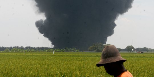 Satu Tangki di Kilang Balongan Kembali Terbakar