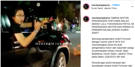 Tangkap Pengendara Fortuner Viral Acungkan Senjata, Polisi Sita Airsoft Gun