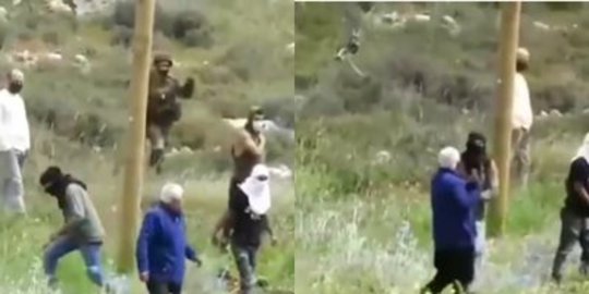 Nyali Besar Pria Tua Palestina, Diserang Warga Israel Tak Kabur Selangkahpun