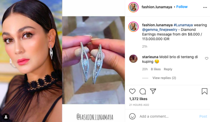 dress luna maya di nikahan atta aurel curi perhatian harganya fantastis