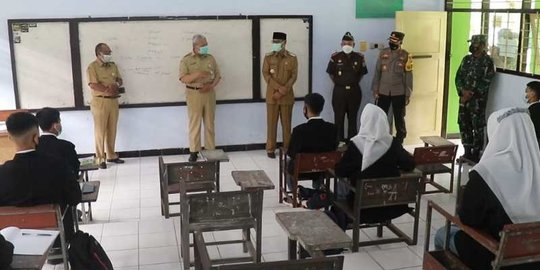 4 Sekolah di Temanggung Uji Coba Pembelajaran Tatap Muka dengan Prokes Ketat