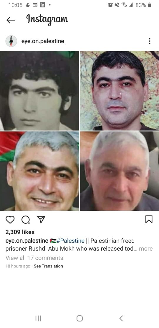 pria palestina dibebaskan israel setelah 35 tahun ditahan