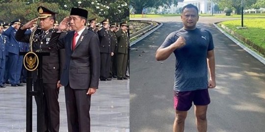 Jadi Ajudan Presiden, Ini Potret Kombes Adi Vivid Putra Eks Kapolri saat Bertugas