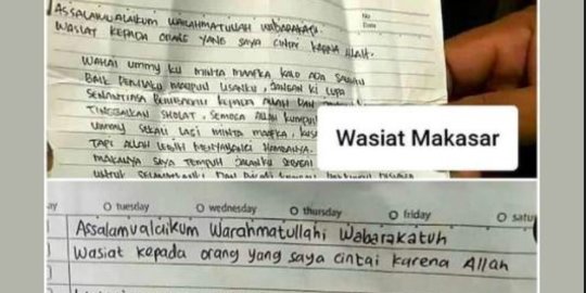 CEK FAKTA: Hoaks Dua Surat Wasiat Teroris Makassar dan Mabes Polri Rekayasa