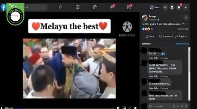 hoaks video menag yaqut diusir warga di kabupaten siak