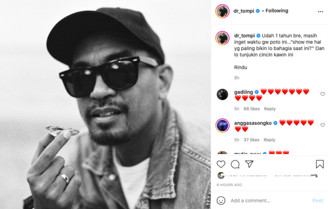 mengenang setahun kepergian glenn fredly tompi ungkap rasa rindu