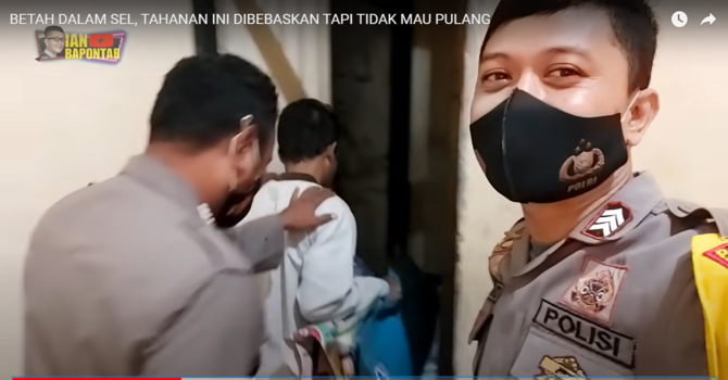 tahanan betah di penjara tak mau pulang