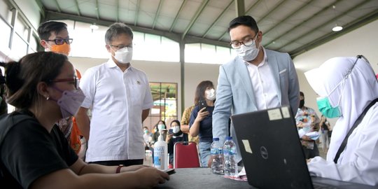 Ridwan Kamil: Persentase Baru 60 Ribu Dosis Vaksin per Hari, Jabar Belum Juara