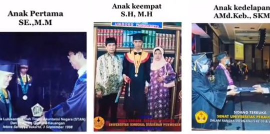 Viral Pria Lulusan SD Jadi Buruh, Berhasil Antar 8 Anak Jadi Sarjana