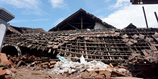 Penampakan Rumah-Rumah di Kampung Majangtengah Rusak Akibat Gempa