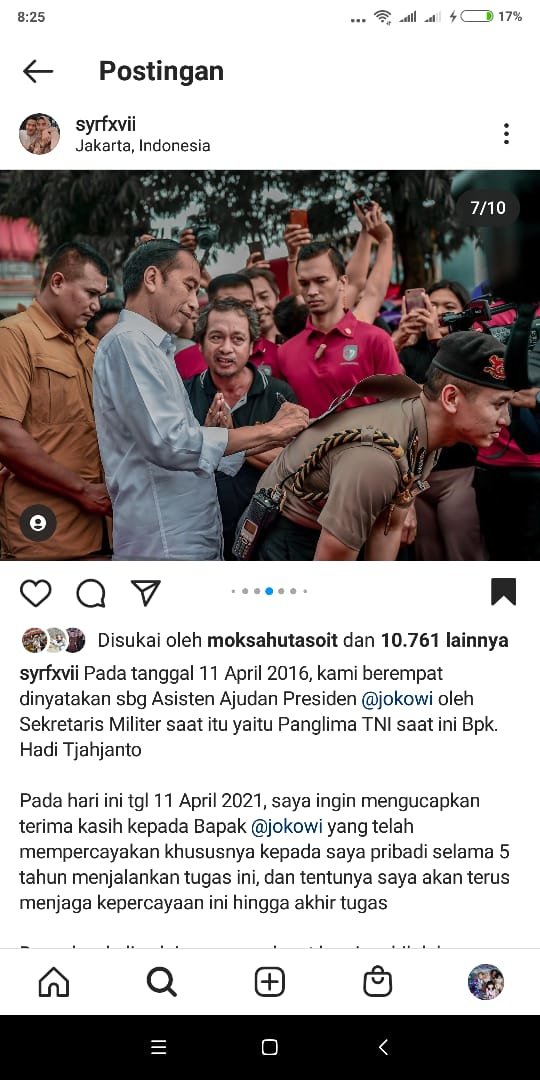 potret perdana akp syarif jadi asisten ajudan presiden jokowi