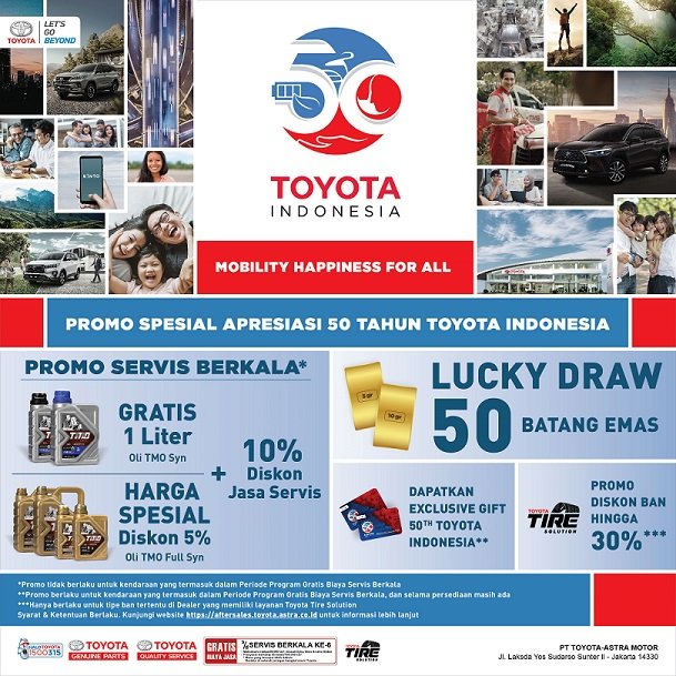 program anniversary 50 tahun toyota indonesia