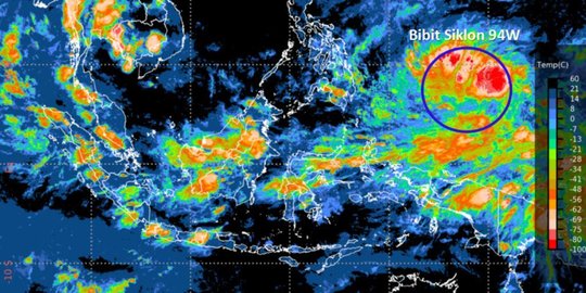 BMKG: Bibit Siklon Tropis 94W Terdeteksi, Waspada Banjir Bandang di Sulut & Malut