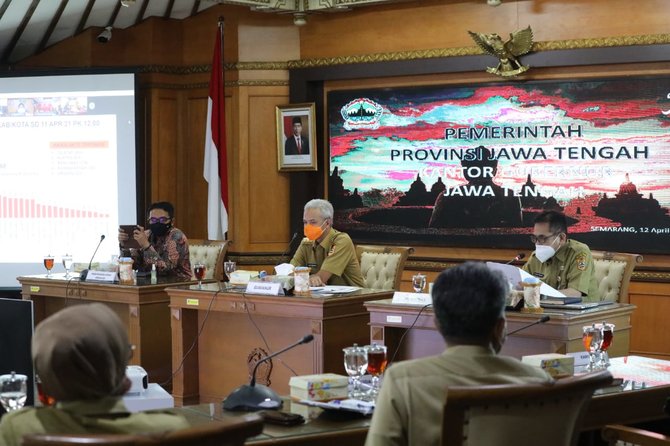 ganjar pranowo persiapan antisipasi mudik lebaran 2021