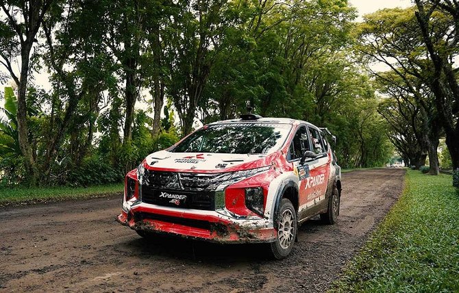 mitsubishi xpander ap4 juara di fortuna nusantara tropical rally 2021