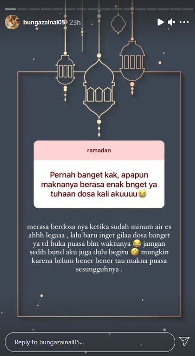 pernah diisukan pindah agama bunga zainal ceritakan pengalaman puasa ketika kecil