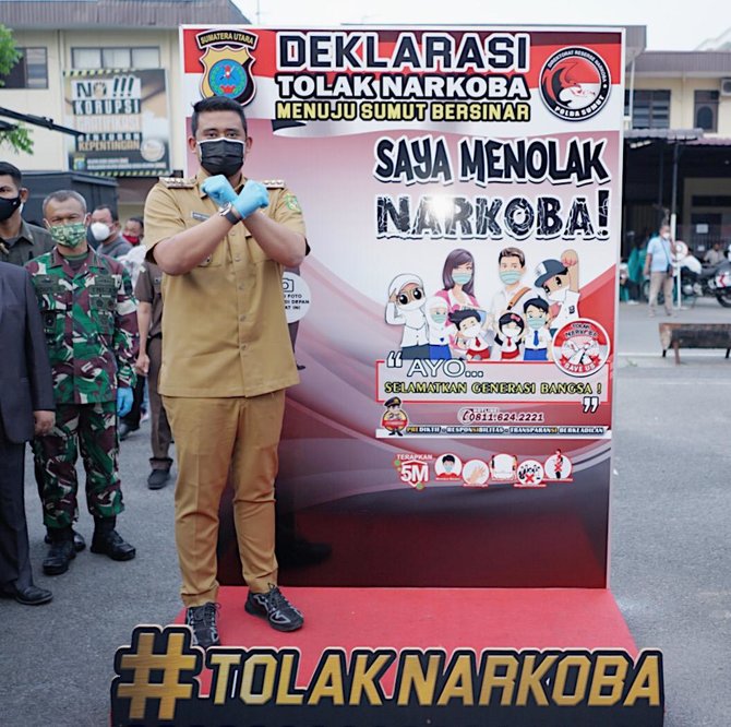 deklarasi tolak narkoba menuju sumut bersinar