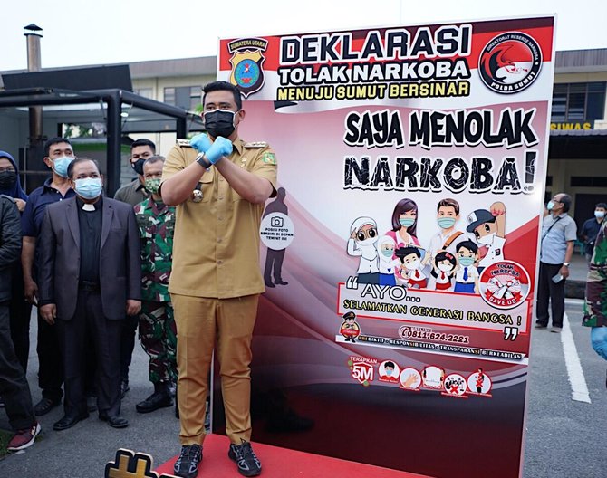 deklarasi tolak narkoba menuju sumut bersinar