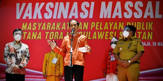 Presiden Jokowi Target 70 Penduduk Sudah Divaksinasi Covid-19 pada Bulan Juli