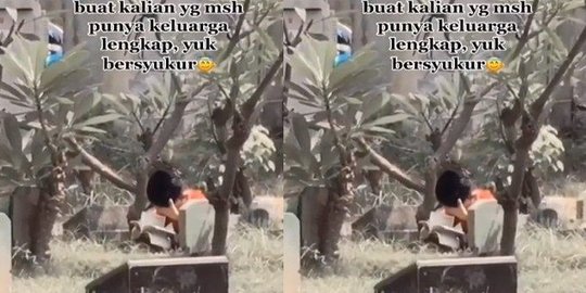 Bikin Haru, Video Bocah Pergi Ziarah Kubur Sendirian Sambil Baca Yasin