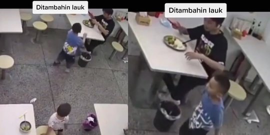 Momen Makanan Pria Kejatuhan Sandal Bocah, Ekspresinya Tuai Pujian