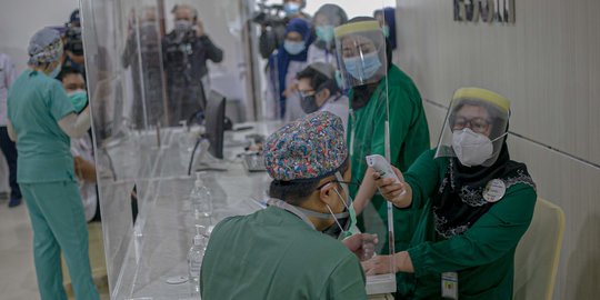 Jumlah Masyarakat Disuntik Vaksin Covid-19 Per 15 April