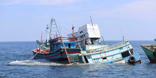2021 kkp tenggelamkan 26 kapal ikan ilegal