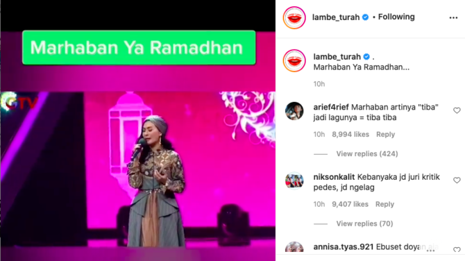 salah lirik lagu ramadan tiba saat manggung iis dahlia banjir kritikan