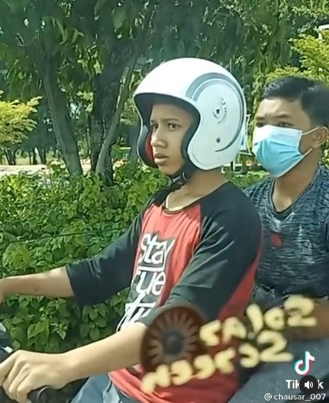 viral video pemuda panik karena nyaris ditilang polisi