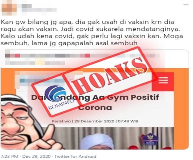 informasi pasien covid 19 yang sudah sembuh tak perlu divaksin