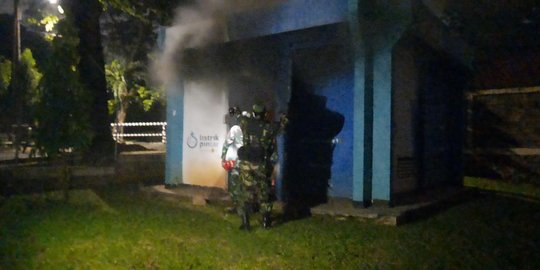 Gardu PLN di Cilandak Jaksel Meledak dan Terbakar