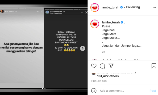 curhatan arya saloka dan sang istri jadi sorotan ini isinya