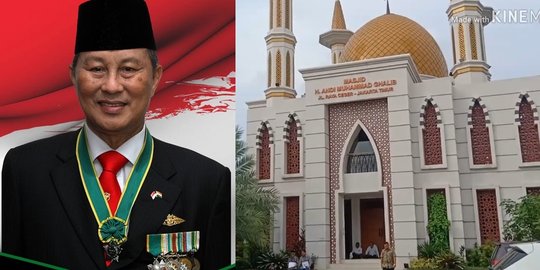 Potret Masjid yang Dibangun Pensiunan Jenderal Bintang 3 TNI, Besar dan Megah