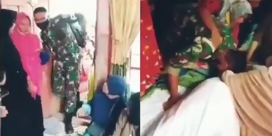Pulang Bertugas, Anggota TNI Ini Langsung Menangis Sang Ibu Sudah Meninggal