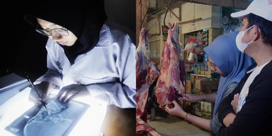 Potret Rindi Mahasiswi Kedokteran Jual Daging di Pasar, Apaan Itu Gengsi!