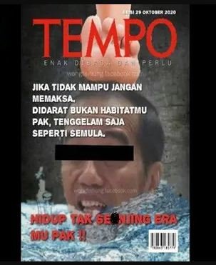 hoaks cover majalah tempo bergambar jokowi ditenggelamkan