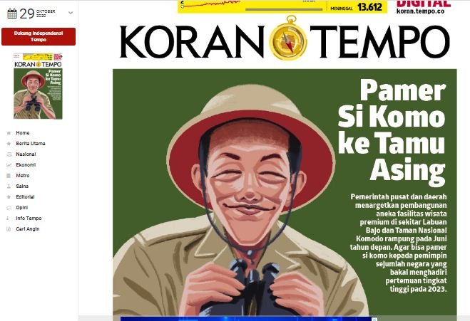 hoaks cover majalah tempo bergambar jokowi ditenggelamkan