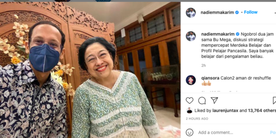 PKB Soal Pertemuan Nadiem dengan Megawati: Jangan Diasumsikan Manuver Politik